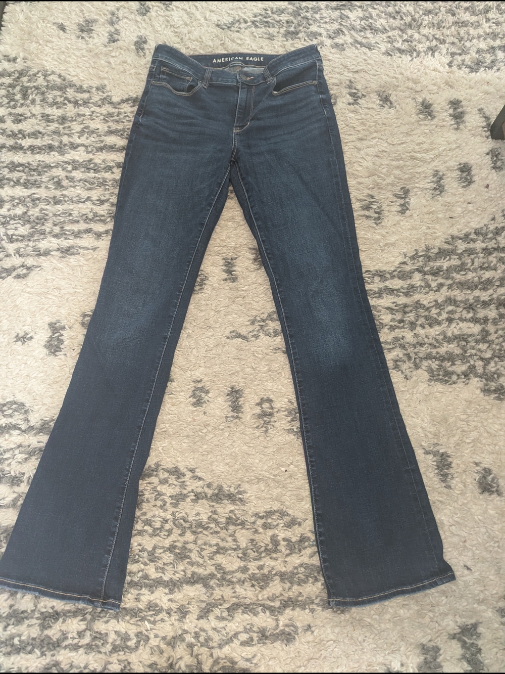 American Eagle Outfitters Women's Dark Blue Bootcut Jeans